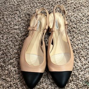 Alex Marie Slides two tone with back strap like new